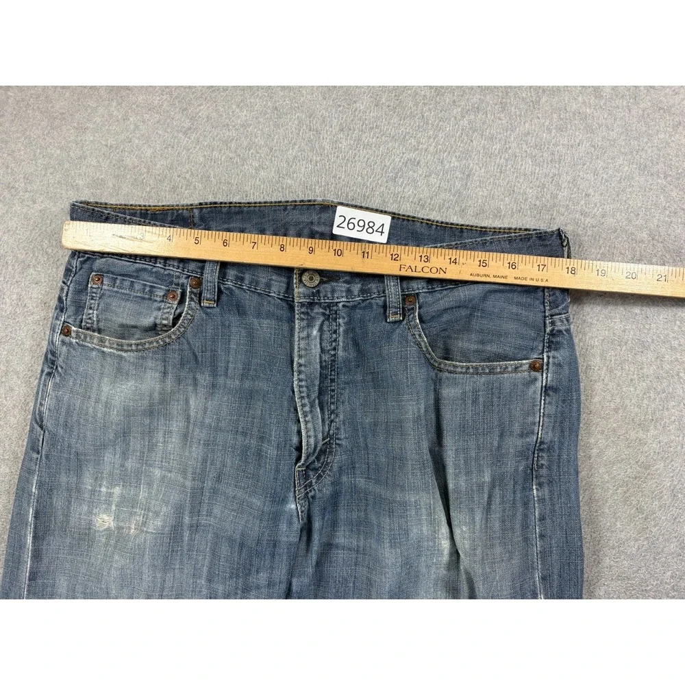 Levi's 569 Destroyed 5 Pocket Jeans (Men's 36x32) Blue‎